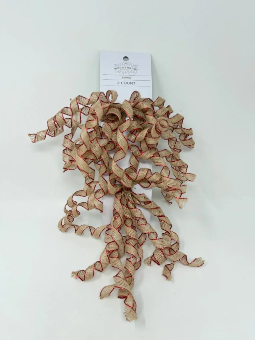 Target 2ct Christmas Modern Heritage Premium Curl Swirl Brown/Red- Wondershop™